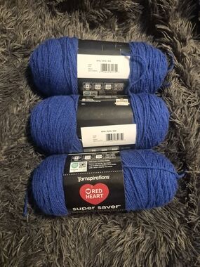 Red Heart Yarnspirations Super Saver Acrylic Yarn - Royal Blue